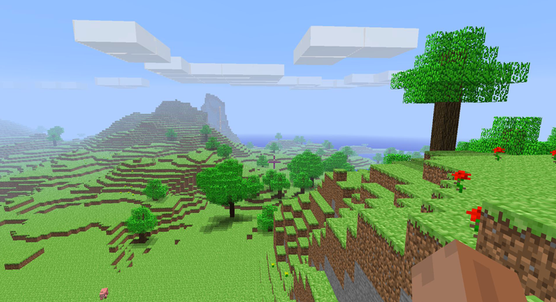 Minecraft の画面