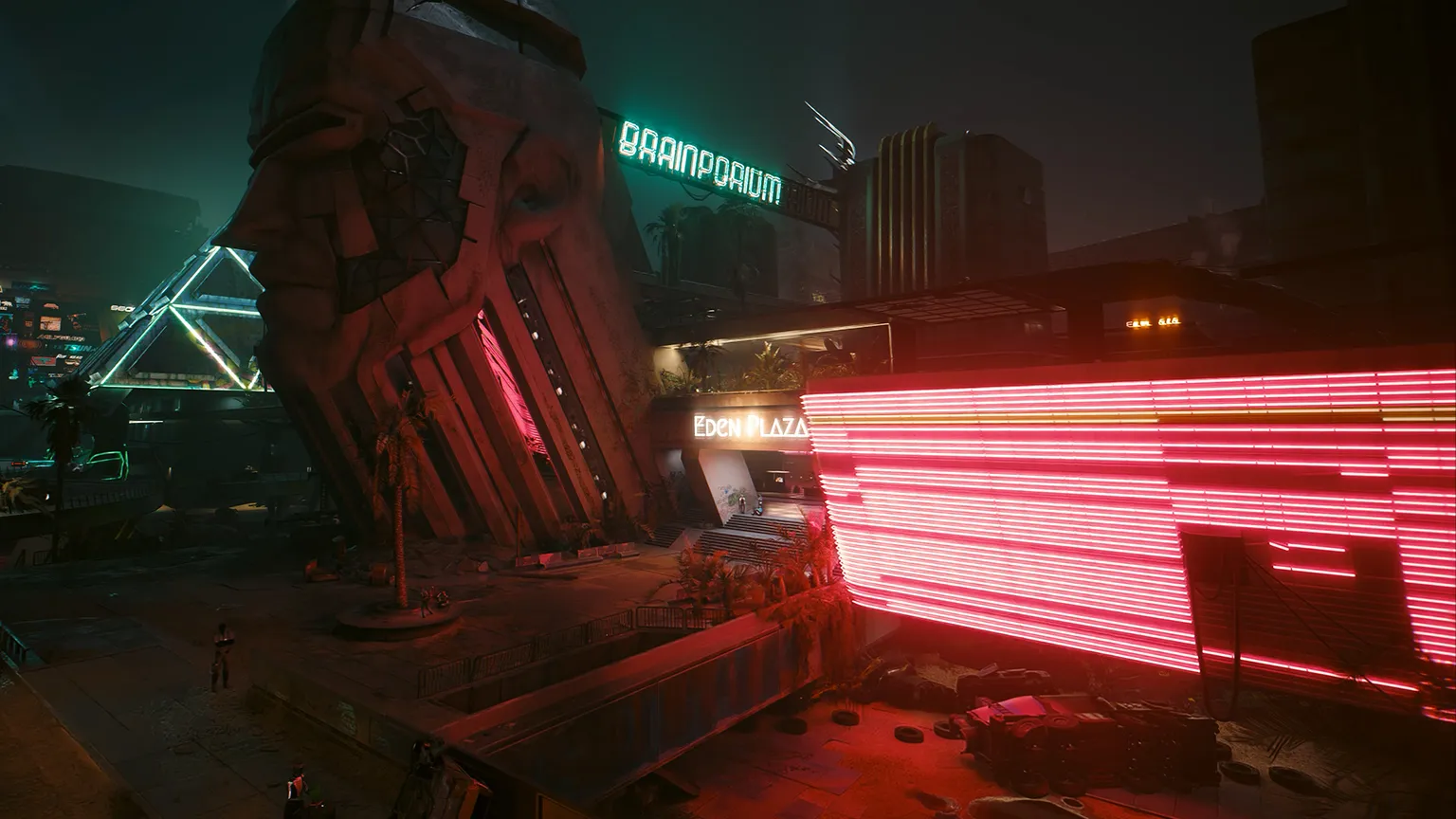Cyberpunk 2077 RT Overdriveのネオン照明スクリーンショット